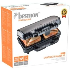 Bestron XXL-Sandwichmaker ASM90XLTG -SEVERIN Verkäufe Bestron XXL Sandwichmaker ASM90XLTG@@1915113 4