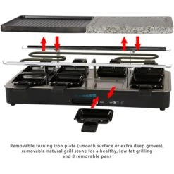 Clatronic 2-in-1 Raclette-Grill RG 3518 -SEVERIN Verkäufe Clatronic 2 in 1 Raclette Grill RG 3518@@9gbldq76 4