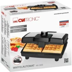 Clatronic Waffelautomat WA 3606, Waffeleisen -SEVERIN Verkäufe Clatronic Waffelautomat WA 3606 Waffeleisen@@9gbkdc23 3