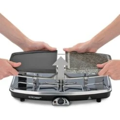 Cloer Raclettegrill 6435 Mit Naturstein Und Aluminium-Druckgussplatte -SEVERIN Verkäufe Cloer Raclettegrill 6435 mit Naturstein und Aluminium Druckgussplatte@@1675960 5