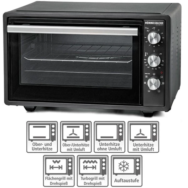 Rommelsbacher Back & Grill Ofen BG 1620, Mini-Backofen 4 Rommelsbacher Back & Grill Ofen BG 1620, Mini-Backofen - Image 2